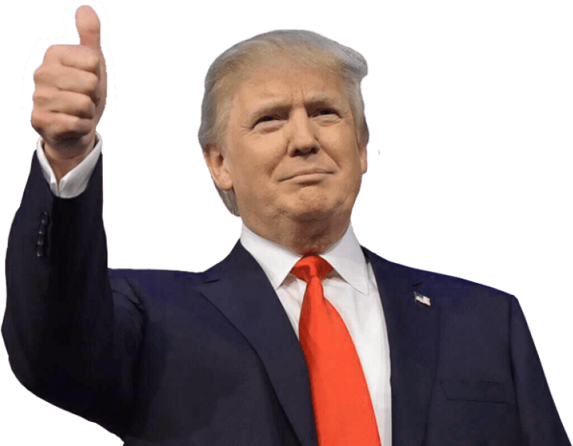 Donald Trump Thumb Up - Donald Trump Png (725x535), Png Download