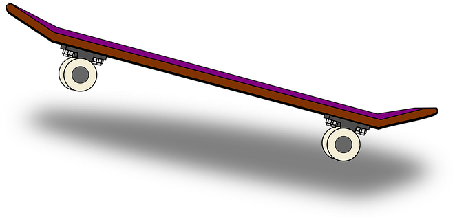 Recreation Skateboard Sketchy Sport Toy Sk - Skateboard Clipart (680x340), Png Download