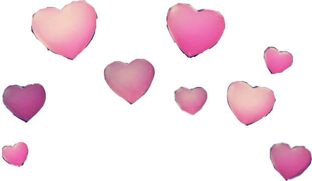 Snapchat Heart Filter Png - Snapchat Hearts Filter Png (622x360), Png Download
