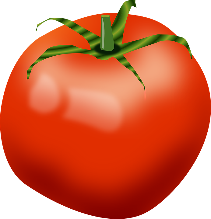 Tomato Clip Art Cartoon Png - Roma Tomato Clipart (576x598), Png Download