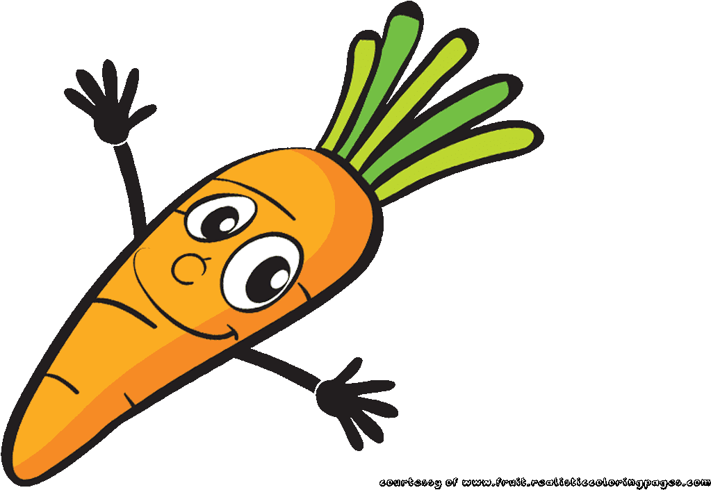 Watercolor Carrots Clip Art Set Veggies Watercolor - Carrot Clipart Cartoon (1280x720), Png Download