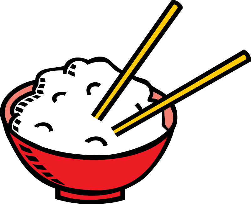 Chinese Food Clipart - Bowl Of Rice Clipart (800x649), Png Download