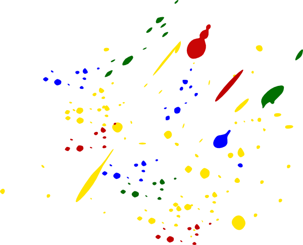 Paint Splatter Colors Svg Clip Arts 600 X 485 Px (600x485), Png Download