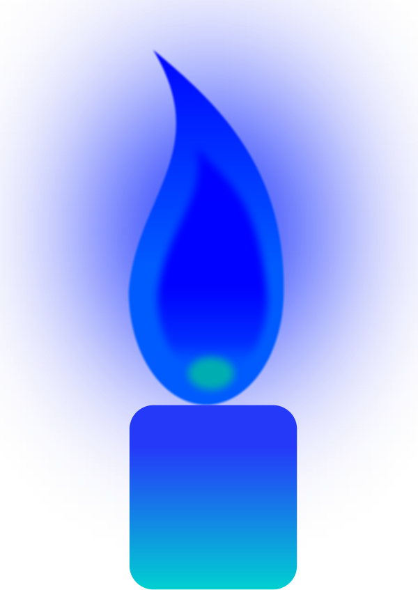 Blue Candle Clip Art Candles Pinterest Burning - Glowing Candle Animated Transparent (600x847), Png Download