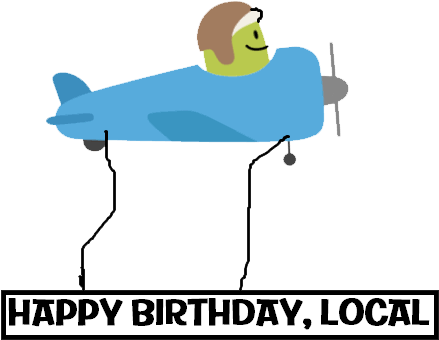 Local Birthday (463x360), Png Download