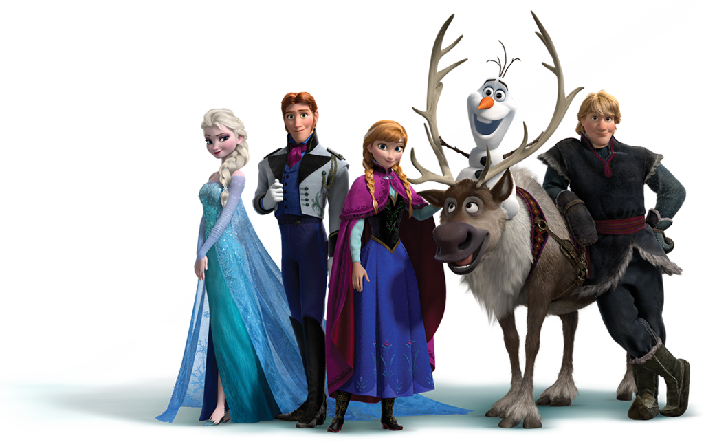 Frozen Gif By Pussycat Puppy D6uh58l By Pussycat Puppy-d6utl0u - Elsa Anna Kristoff Hans Sven Olaf (1024x643), Png Download