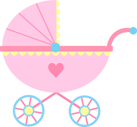 Baby Clipart Girl - Baby Stroller Clipart (550x510), Png Download