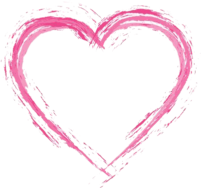Pink Heart Png Photos - Pink Love Heart Png (406x392), Png Download