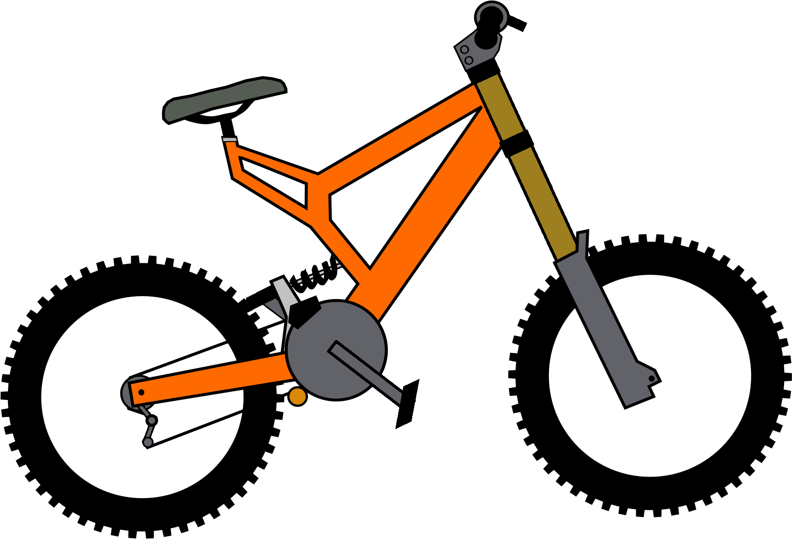 Bike Clipart Small Bike - Bike Clip Art (600x408), Png Download