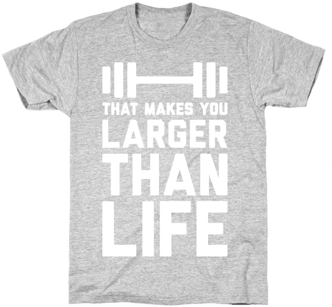 Larger Than Life T-shirt - Wednesdays We Wear Pink T Shirt (484x484), Png Download