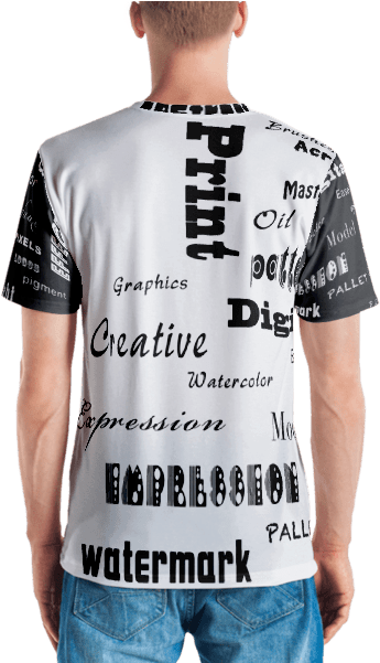 Artist Full Print Men's T-shirt - T-shirt (600x600), Png Download