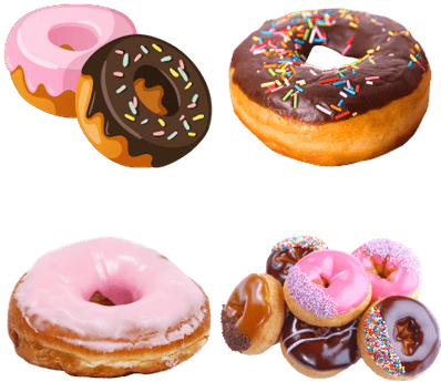 Donuts Transparent Png Images Stickpng - Doughnut Clipart (400x400), Png Download
