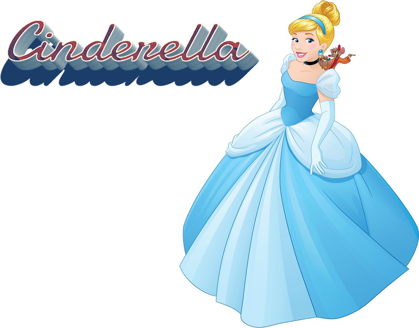 Cinderella Png Pics - Cinderella With Gus & Jaq Tote Bag, Adult Unisex, (1599x1200), Png Download