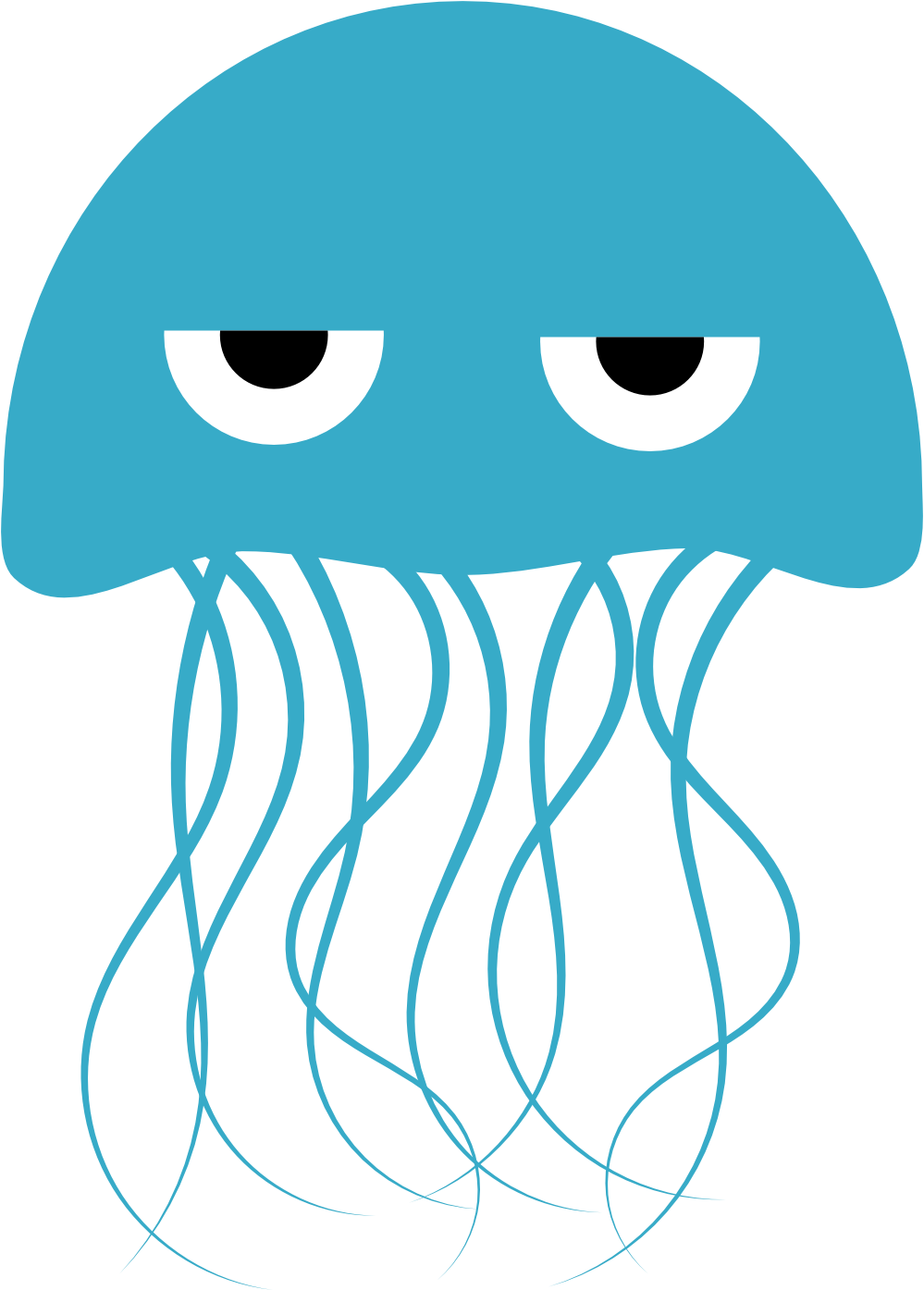 Jellyfish Png Free Download - Jelly Fish Clip Art (999x1395), Png Download