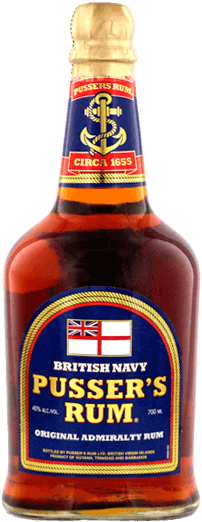 Pusser's Blue Label - Pusser's Blue Label British Navy Rum (300x600), Png Download