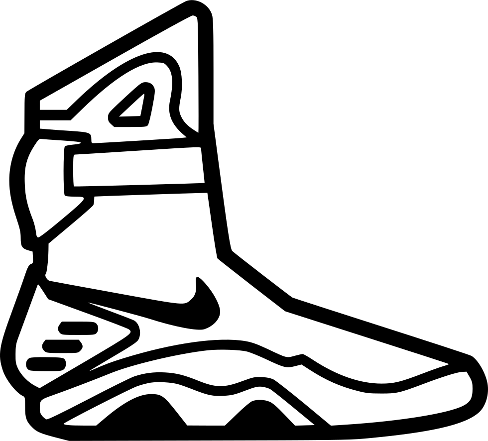 Nike Air Mag Comments - Nike Air Mags Drawing (980x886), Png Download