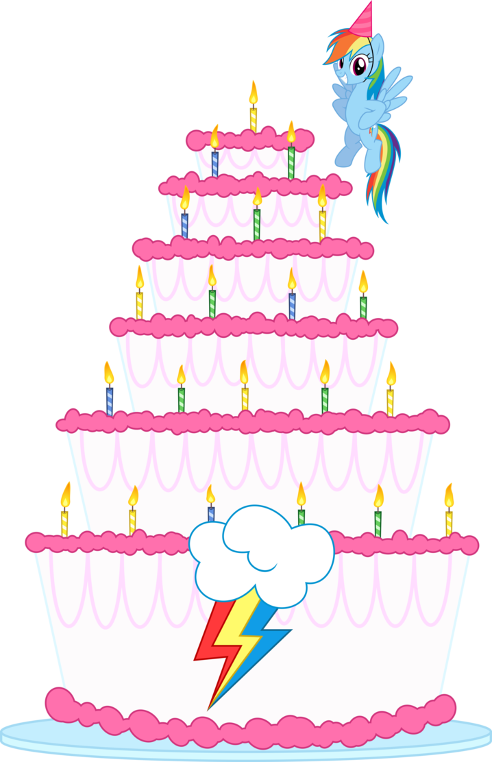 Fanmade Rd Birthday Cake By Gezawatt-d750v4g - My Little Pony Birthday Png (718x1112), Png Download