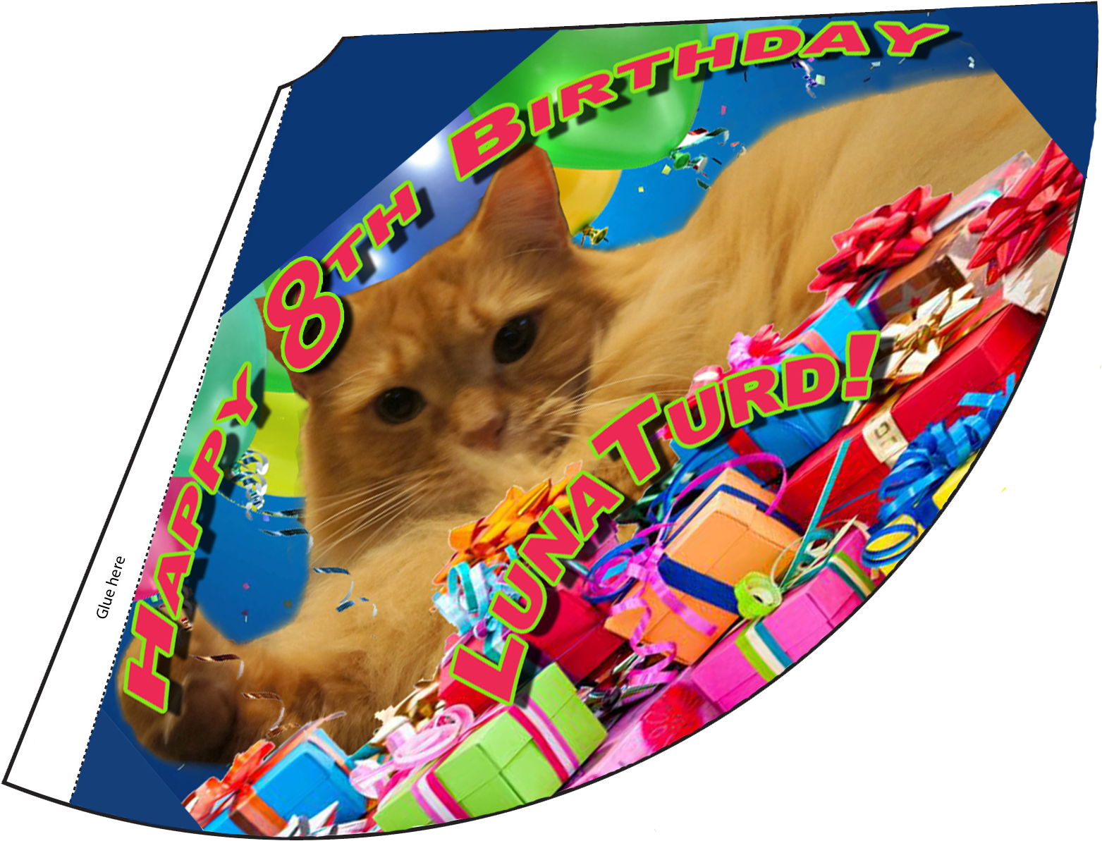 Happy 8th Birthday Lunaturd Bday Hat - Birthday (1592x1192), Png Download