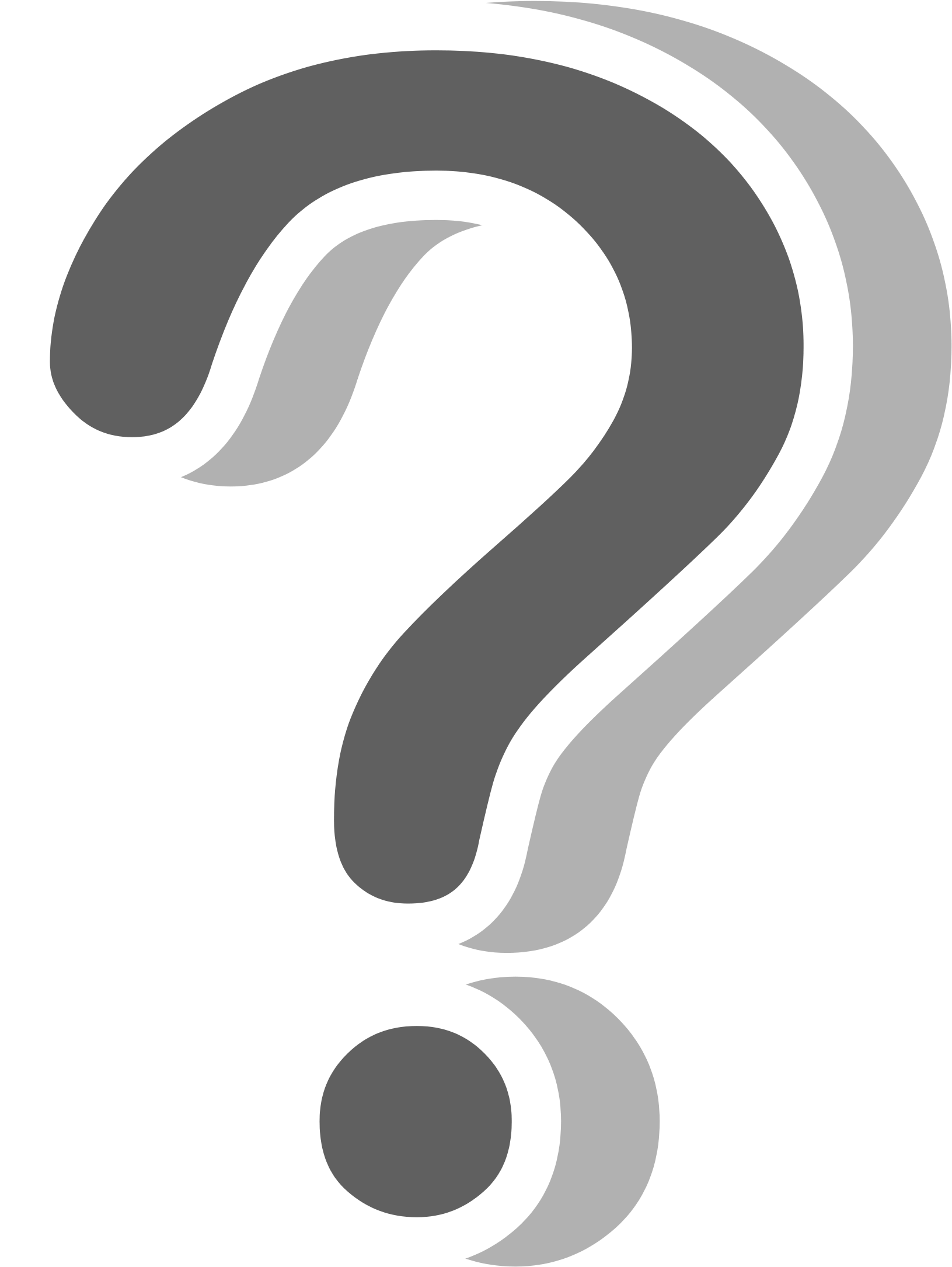 File History - Question Mark Gray Clipart (2000x2592), Png Download