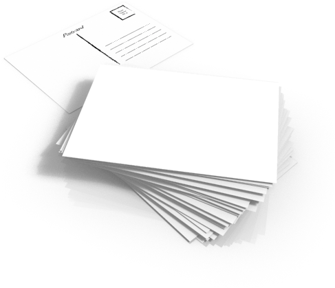 Postcards - Printed Flat Postcard Png (500x500), Png Download