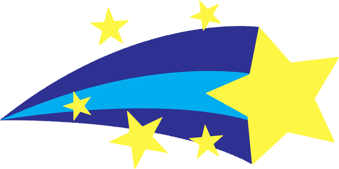 28 Collection Of Blue Shooting Stars Clipart - Shooting Star Clip Art Png (1284x1187), Png Download