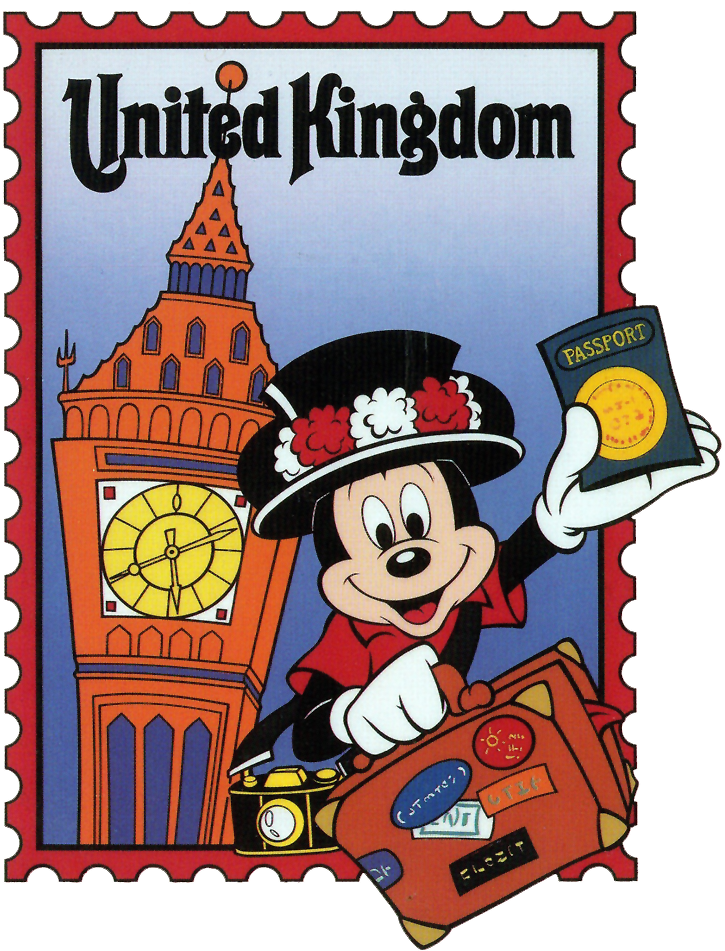 Morocco Clipart Disney - Mickey Mouse In Uk (744x970), Png Download