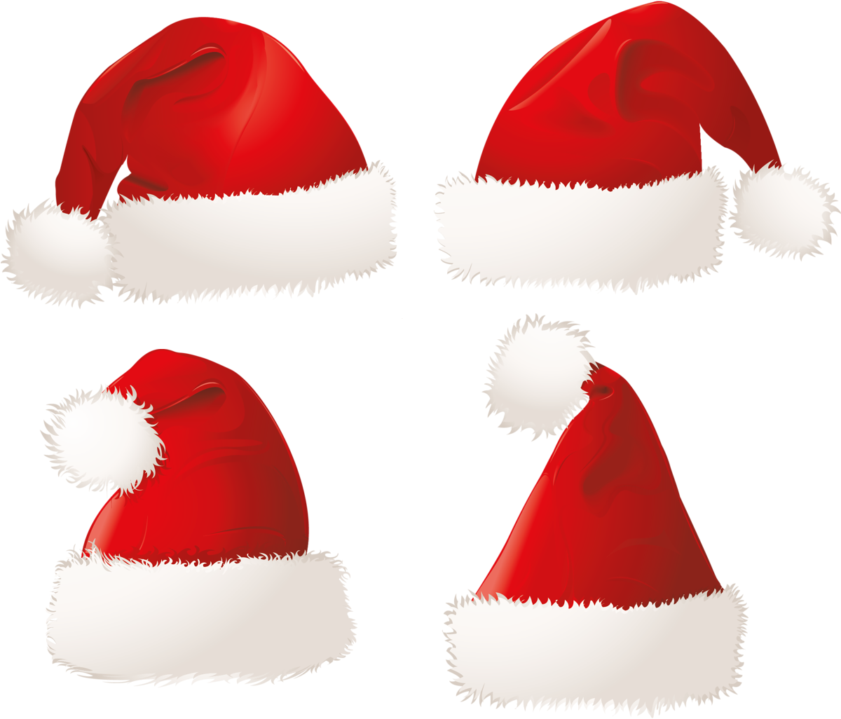 Christmas Hat, Christmas Clipart, Christmas Pictures, - Clipart Cute Santa Hat (1259x1083), Png Download