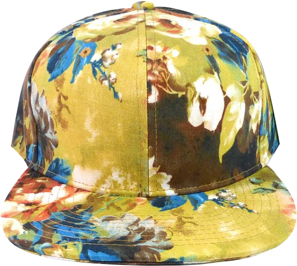 Wildflower Watercolor Floral Snapback - Fashion Blank Floral Snapback Hats Caps Wild Flower (642x564), Png Download