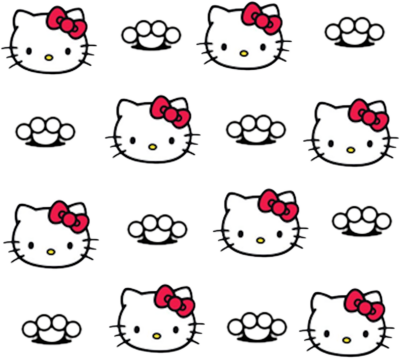 Watercolor Png Images Vectors And Psd Files Free - Hello Kitty Pattern Png (400x359), Png Download