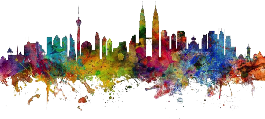 12 November 2015 Pata International Youth Forum 2015 - Kuala Lumpur Skyline Art (867x418), Png Download