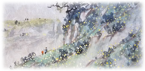 Workshop - Chinese Brush Painting Little Chickens (508x250), Png Download
