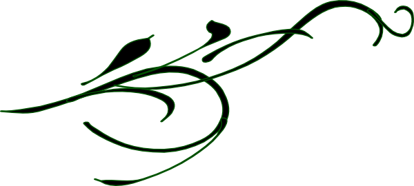 Swirl Clipart - Green Leaf Border Clip Art (600x270), Png Download