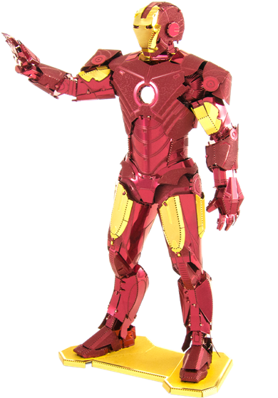 Picture Of Iron Man - Metal Earth Marvel (438x620), Png Download