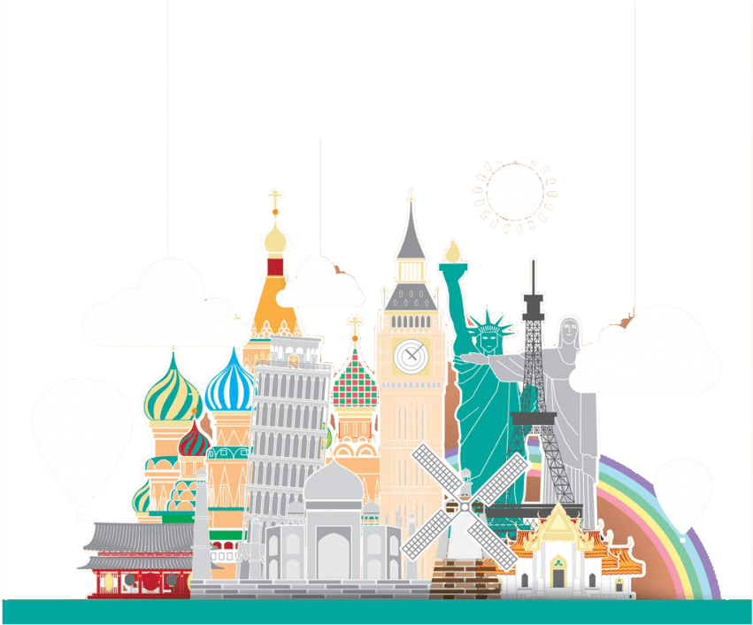 Free Png Russia Creative Castle Png Images Transparent - La Desire Luggage Protector Cover Elastic Spandex Suitcase (850x848), Png Download