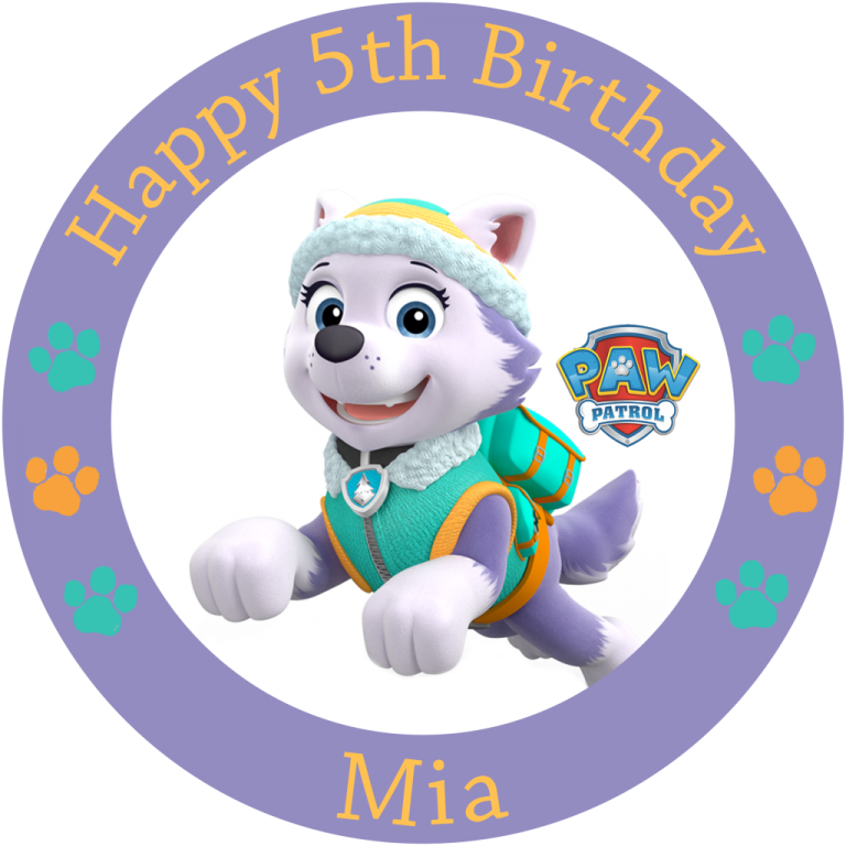 Paw Patrol Everest Png - Paw Patrol Personajes Everest (768x768), Png Download