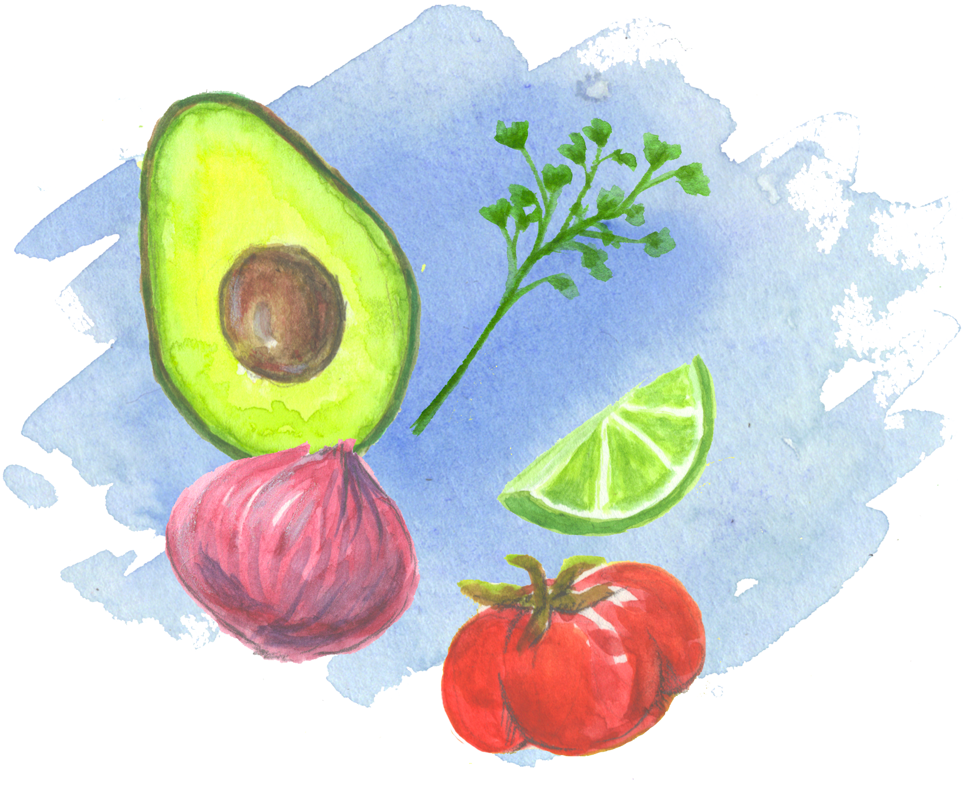 We Used Watercolor To Illustrate The Backs Of The Recipe - Watercolor Paint (1948x1591), Png Download