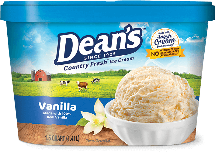 Ice Cream & Frozen Novelties - Dean's Country Fresh Sour Cream (723x1190), Png Download