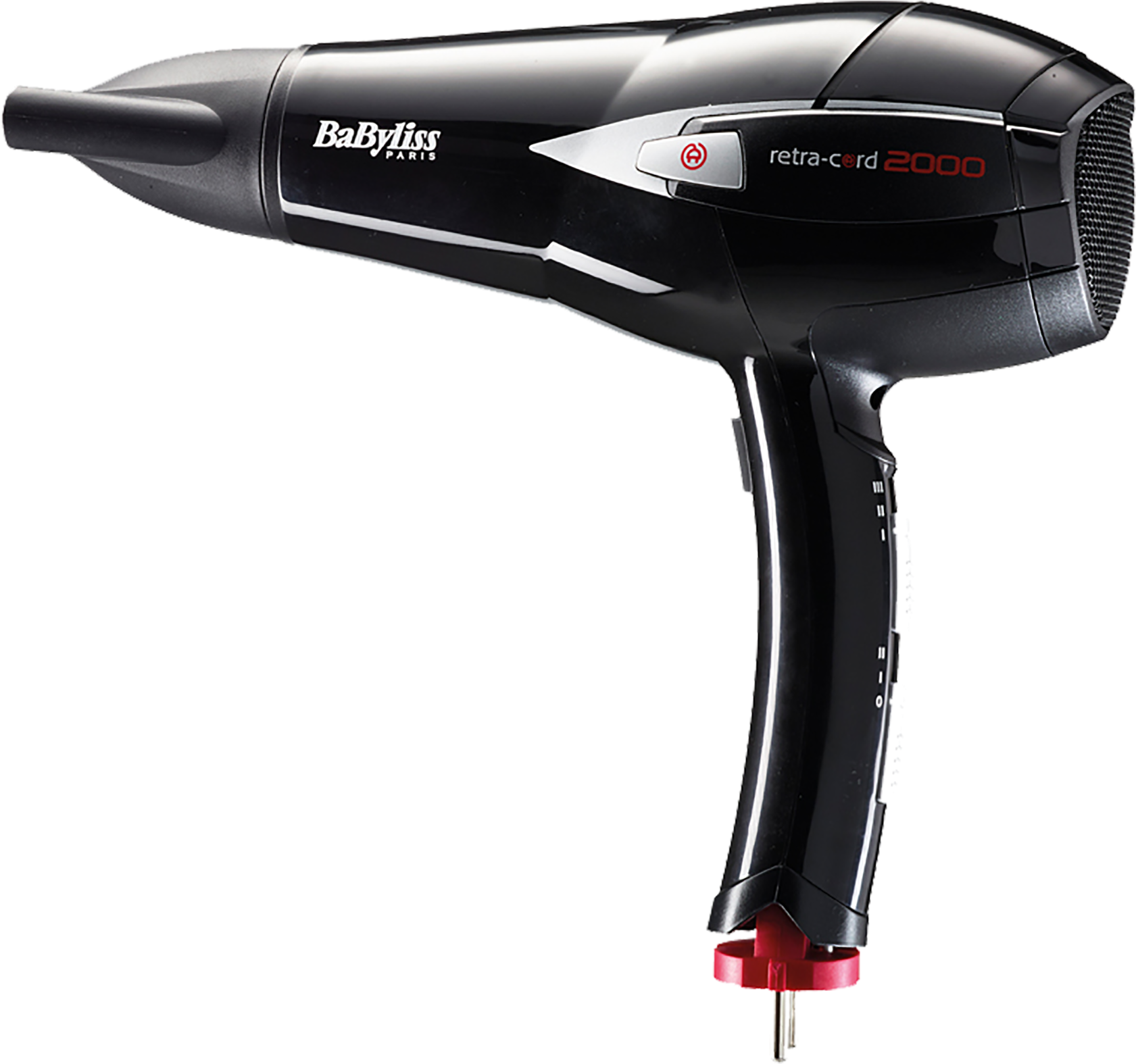 Babyliss - Retra-cord Hairdryer - Babyliss Retra Cord 2000 (2000x2000), Png Download