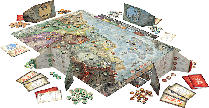 Board Map - Battle For Rokugan Board Game (700x363), Png Download