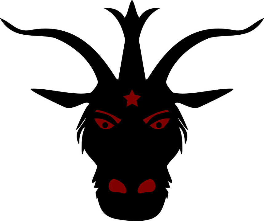 Part Of The Ms-13 Gang's Satanic Altar - Devils Head Png (858x720), Png Download