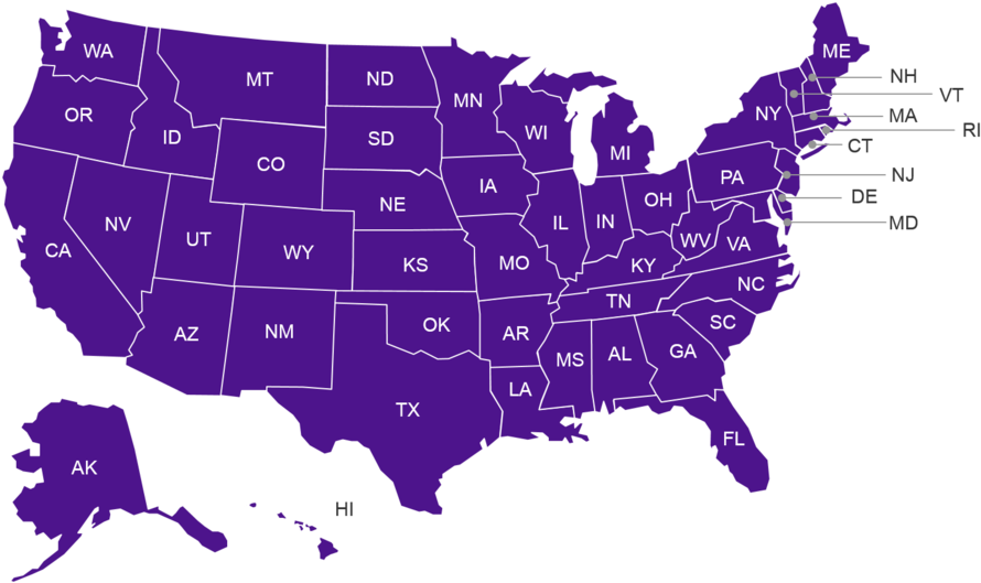 State Truck Driving Championships Results - Us Map Icon Png (900x528), Png Download