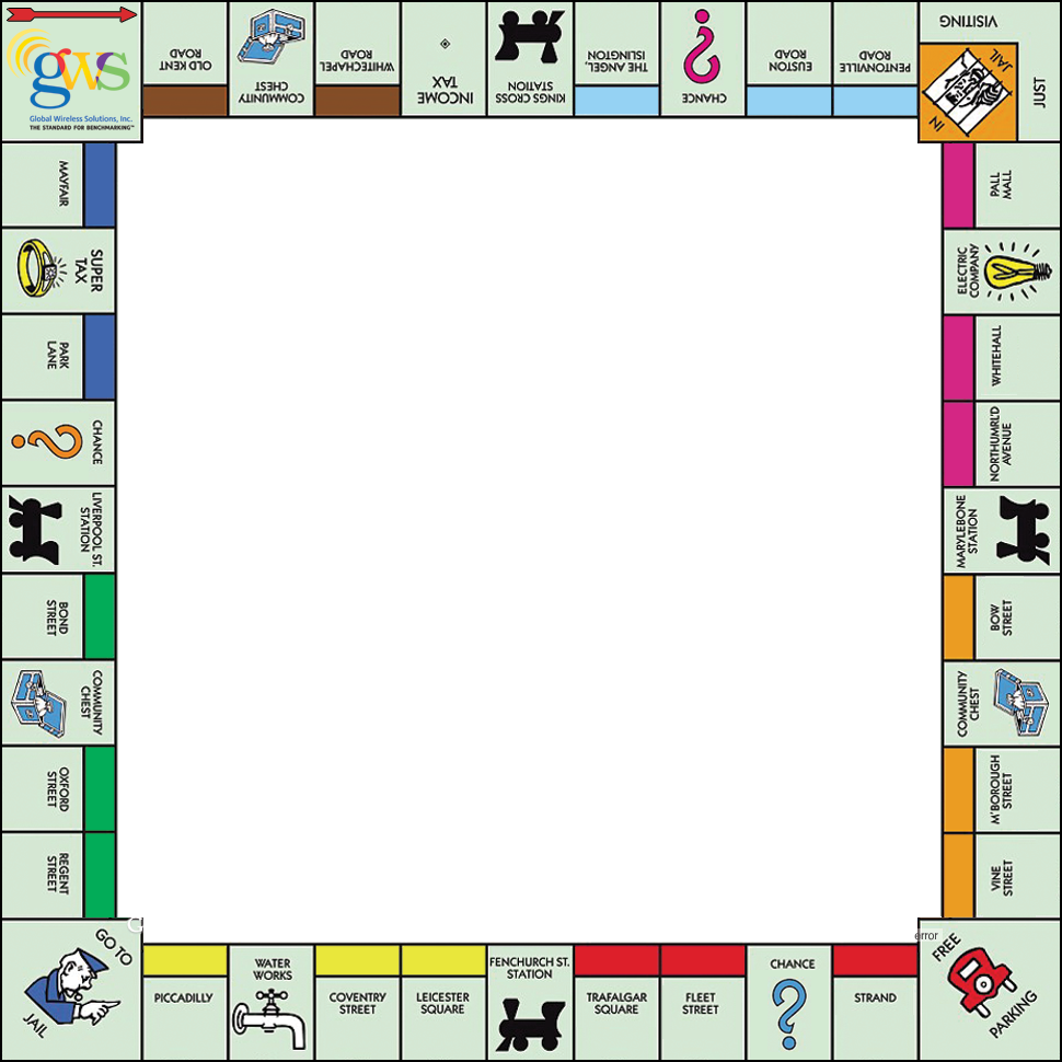 Download HD Convert To Base64 Board Game Border Monopoly Printable 