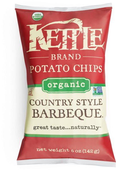 Country Style Barbeque Organic Potato Chips - Kettle Chips Barbecue (500x649), Png Download
