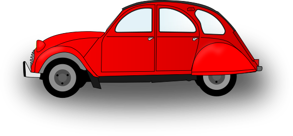 Vehicle Clipart Transparent Car - Citroen 2cv Clipart (580x271), Png Download