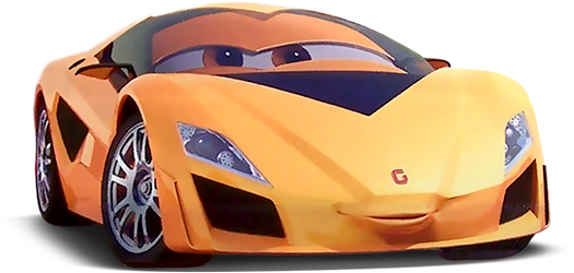Cars Characters Pictures Png Download - Cars 2 Orange Car Name (534x259), Png Download