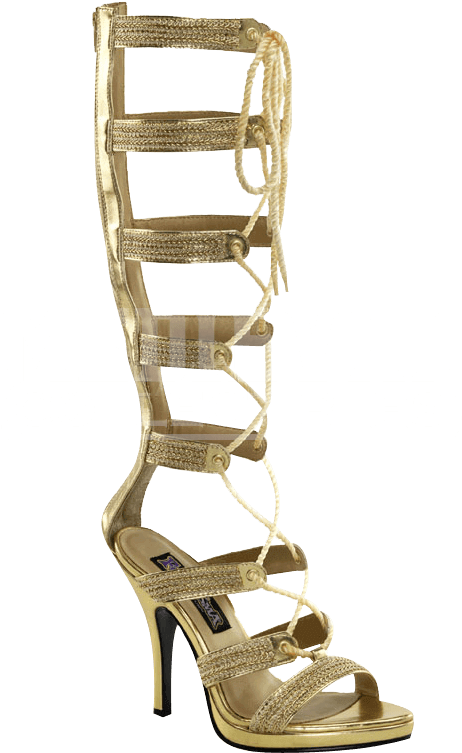 Golden High Heel Gladiator Sandals - "golden High Heel Gladiator Sandals" (790x790), Png Download