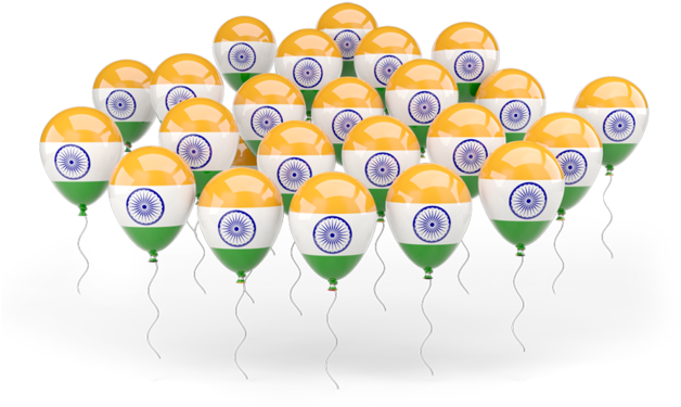 Illustration Of Flag Of India - Indian Flag Colour Balloon (640x480), Png Download