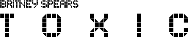 Toxic Logo - Britney Spears (800x200), Png Download