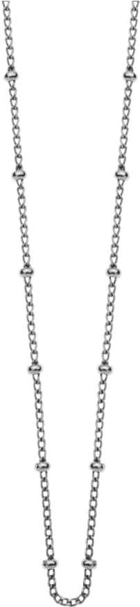Fine Ball Chain - Necklace (939x1024), Png Download