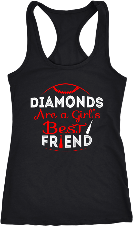 Baseball Diamond Girls Tank Tops - Lesbian Shirt Racerback Tank Top T-shirt. Funny Lesbian (1024x1024), Png Download